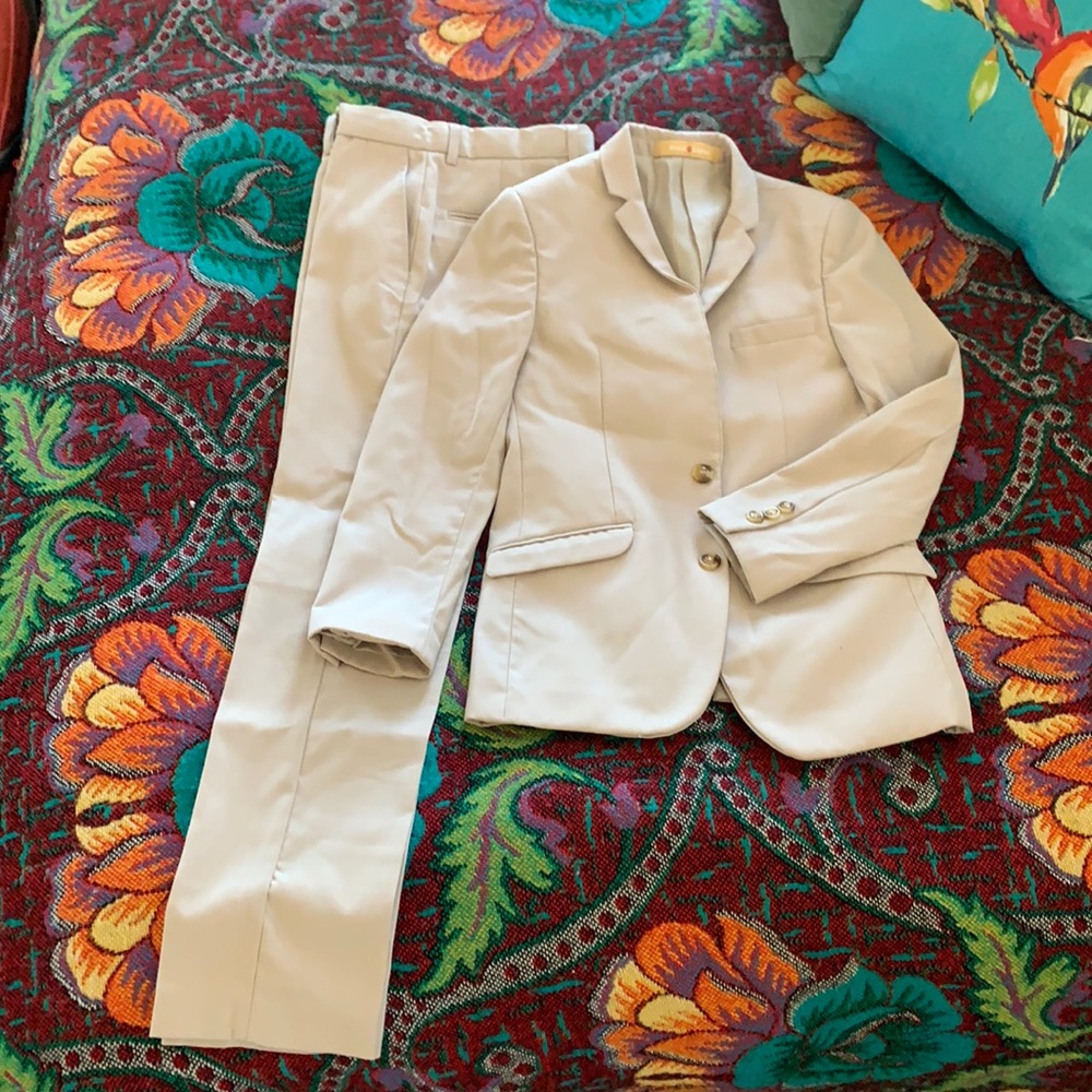 Boys size 12 tan suit